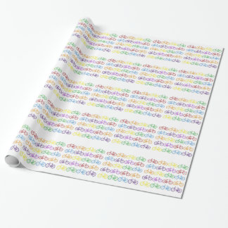 Mehrfarbenfahrrad-Packpapier Geschenkpapier