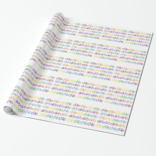 Mehrfarbenfahrrad-Packpapier Geschenkpapier (Ungerollt)