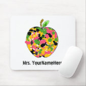 Mehrfarbenfarben-Spritzer-Apple-Lehrer Mousepad (Mit Mouse)