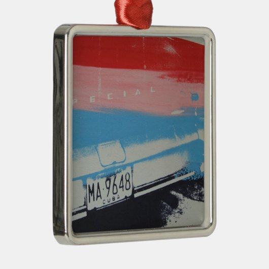 Mehrfarbenfender Silbernes Ornament (Rechts)