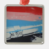 Mehrfarbenfender Silbernes Ornament (Vorne)