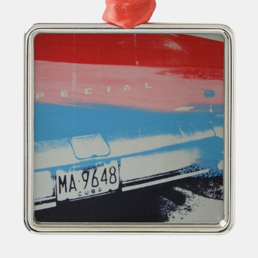 Mehrfarbenfender Silbernes Ornament (Vorne)