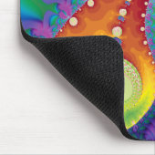 Mehrfarbenfrühlings-Spirale-Fraktal Mousepad (Ecke)