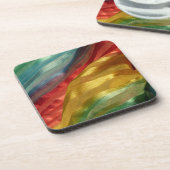 Mehrfarbengewebe Rainbow Getränkeuntersetzer (Linke Seite)