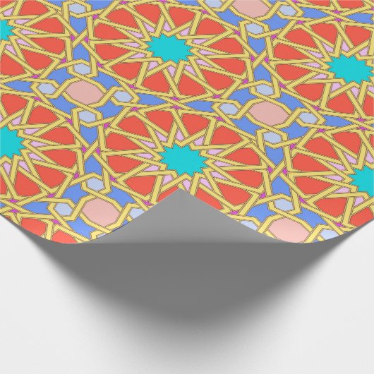 Mehrfarbengranada Geschenkpapier (Ecke)