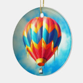 Mehrfarbenheißluft-Ballon Keramik Ornament (Links)