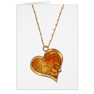 Mehrfarbenherz-Anhänger Necklace-012