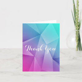 Mehrfarbenjuwel-Töne danken Ihnen zu kardieren Dankeskarte