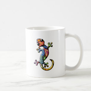 Mehrfarbenkalikokletternde Gecko-Eidechse Kaffeetasse