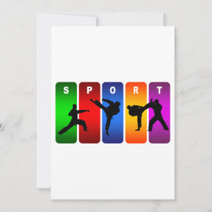 Mehrfarbenkarate-Emblem