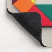 Mehrfarbenkatze Tangram Mousepad (Ecke)