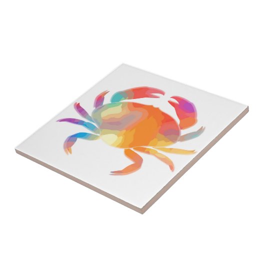 Mehrfarbenkrabbe Fliese (Seite)