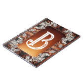 Mehrfarbenleder und elegante Spitzen Rustikale Hoc Notizblock (Linke Seite)