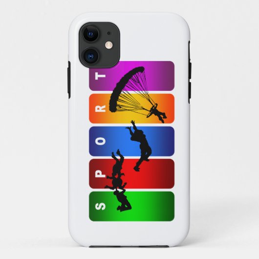 Mehrfarbenmit fallschirm abspringeniPhone 5 Kasten Case-Mate iPhone Hülle (Rückseite)