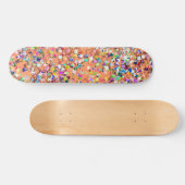 Mehrfarbenmosaik-moderner Korn-Glitzer #5 Skateboard (Horizontal)
