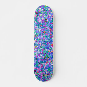 Mehrfarbenmosaik-moderner Korn-Glitzer Skateboard