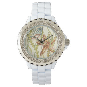 MehrfarbenMuschel-Party Armbanduhr
