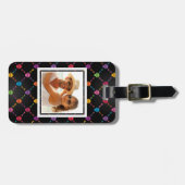 Mehrfarbenmuster des kundenspezifischen Fotos mit Gepäckanhänger (Vorderseite horizontal)