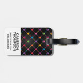 Mehrfarbenmuster des kundenspezifischen Fotos mit Gepäckanhänger (Rückseite horizontal)