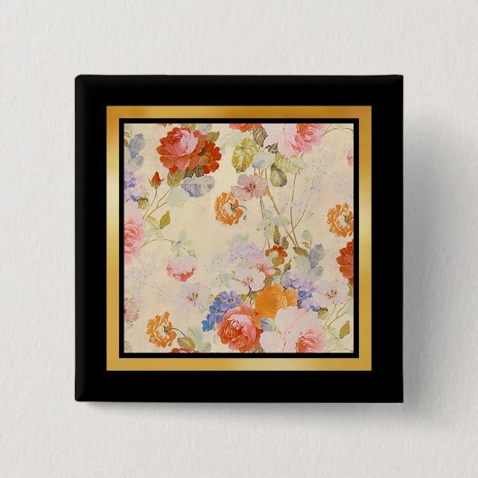 Mehrfarbenmuster Geschenkartikel Button (Vorderseite)