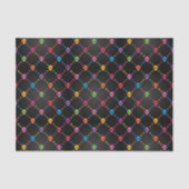 Mehrfarbenmuster mit den Schädeln Seidenpapier (Vorderseite)