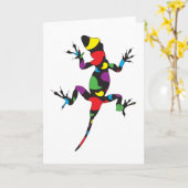 MehrfarbenpaisleyGecko Karte (Gelbe Blume)