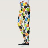 MehrfarbenPickleball Muster Leggings (Links)