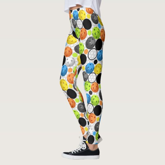 MehrfarbenPickleball Muster Leggings (Links)
