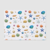 MehrfarbenSeashells Seidenpapier (Vorderseite)