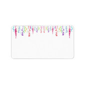 Mehrfarbenstämmer Adressaufkleber (Vorne)