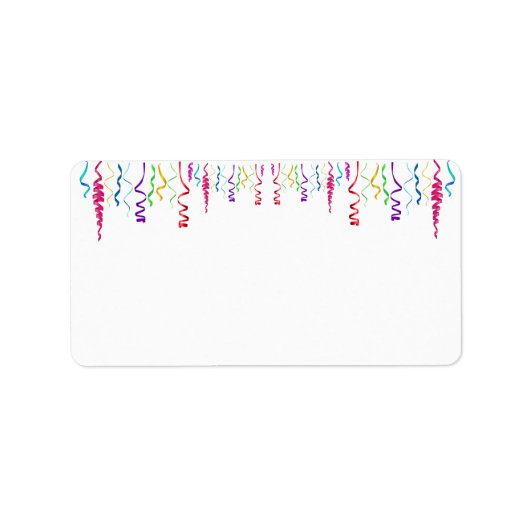 Mehrfarbenstämmer Adressaufkleber (Vorne)