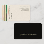 Mehrfarbenstreifen-Trendy Mod-pädiatrischer Doktor Terminkarte (Vorne/Hinten)