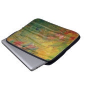 Mehrfarbig abstrakt auf dem Laptop Laptopschutzhülle (Vorne Knopf)