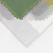 mehrfarbig Abstrakt Fleecedecke (Ecke)