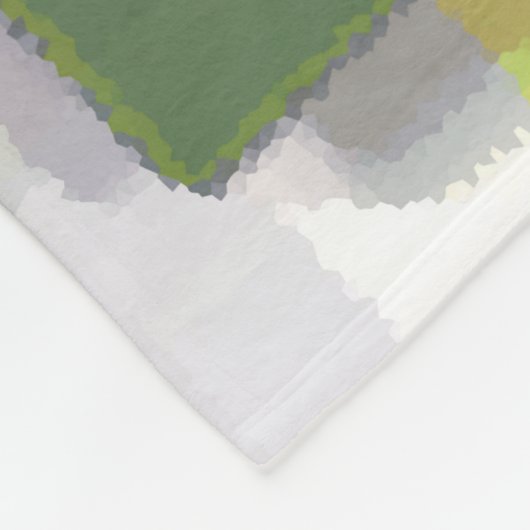 mehrfarbig Abstrakt Fleecedecke (Ecke)