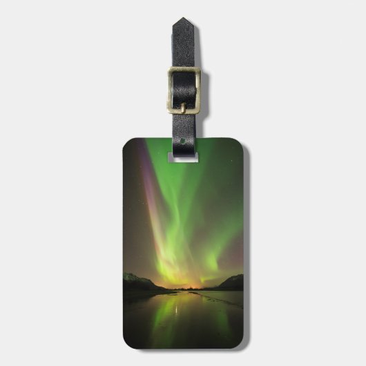 mehrfarbig Aurora Gepäckanhänger (Vorderseite vertikal)