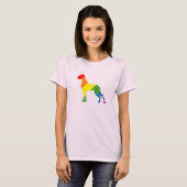 mehrfarbig! Der Hund T-Shirt (Vorne ganz)