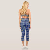 mehrfarbig geometrisch capri leggings (Rückseite)