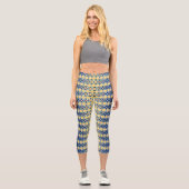 mehrfarbig geometrisch capri leggings (Vorderseite)