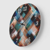 mehrfarbig geometrisch große wanduhr (Winkel)