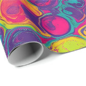 Mehrfarbig Geschenkpapier (Rolleneckpunkt)