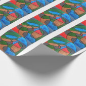 Mehrfarbig geschenkpapier (Ecke)