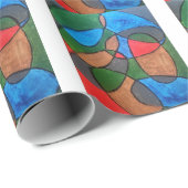 Mehrfarbig geschenkpapier (Rolleneckpunkt)