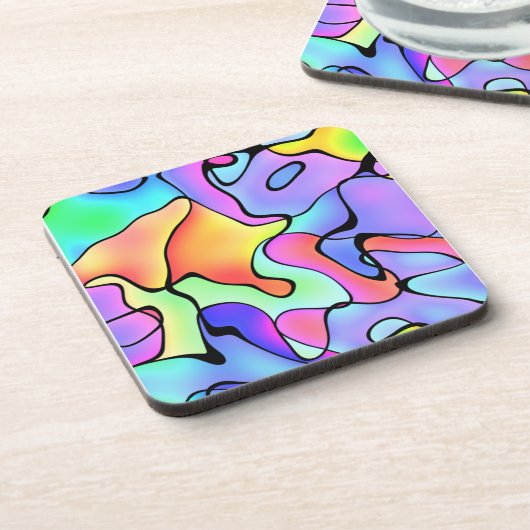 mehrfarbig Jigsaw Untersetzer (Linke Seite)