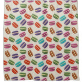 Mehrfarbig Macaroon Stilisierte Karamellfestivals Duschvorhang (Vorderseite)