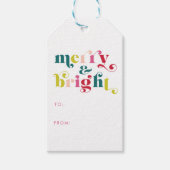 Mehrfarbig Moderne Weihnachten Geschenkanhänger (Vorderseite)