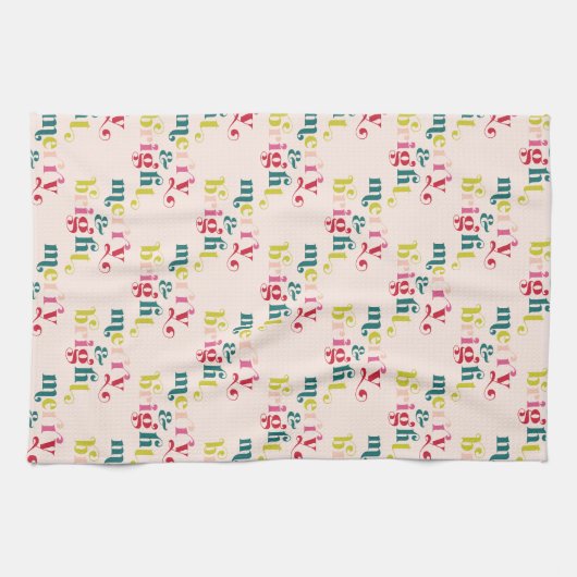 Mehrfarbig Moderne Weihnachten Geschirrtuch (Horizontal)