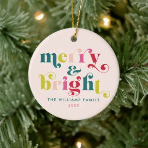 Mehrfarbig Moderne Weihnachten Keramik Ornament