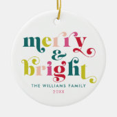 Mehrfarbig Moderne Weihnachten Keramik Ornament (Vorne)