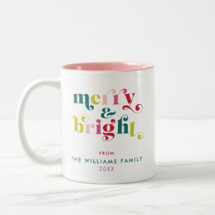 Mehrfarbig Moderne Weihnachten Zweifarbige Tasse